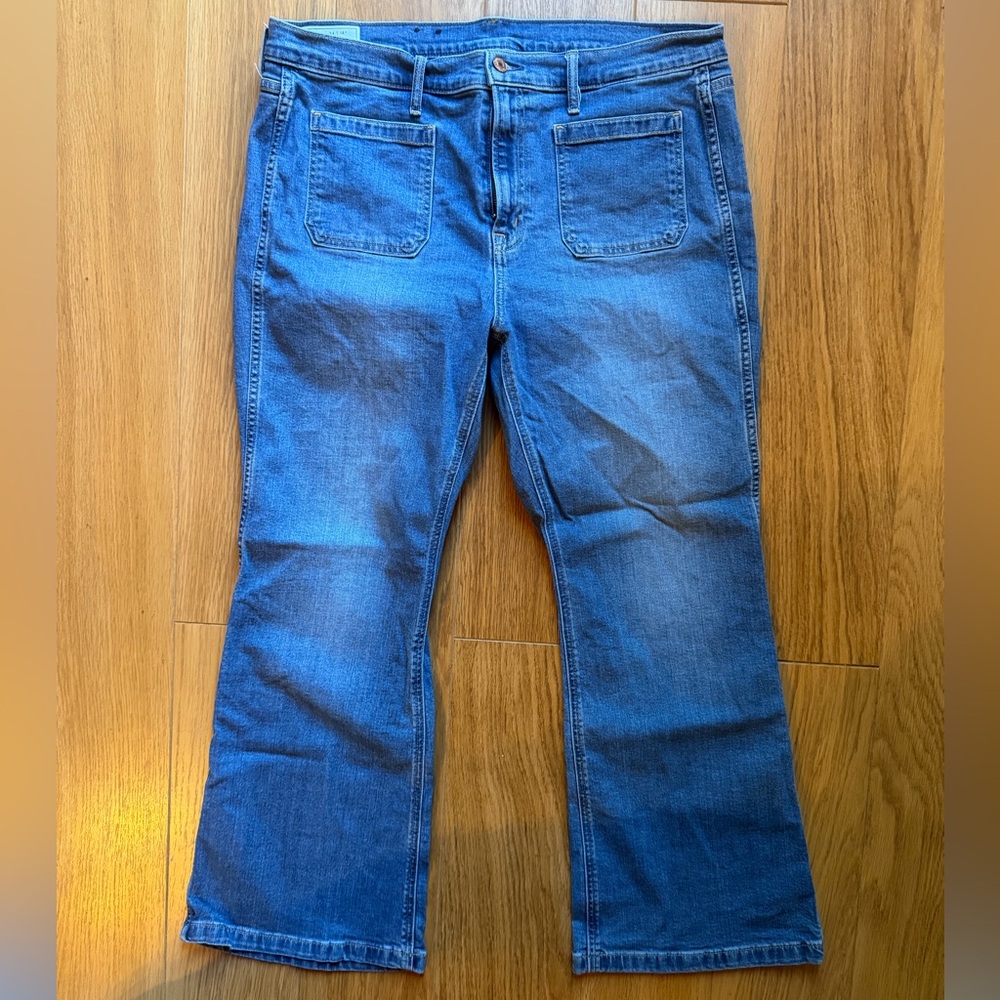 GAP Flare Leg Jeans in Deep Blue